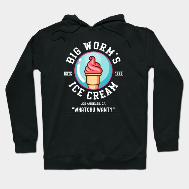 Big Worm's Ice Cream, Friday Movie Hoodie by idjie